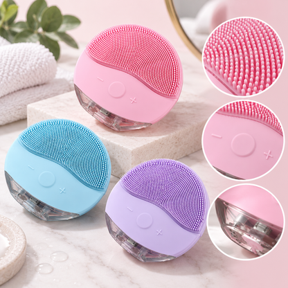 Electric Silicone Facial Cleansing Brush